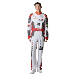 【Design Racing Driver Jumpsuit】|Macau Grand Prix November|Manufacturing|Stand collar design|Long sleeves with cuffs|Red decorative waist belt|Straight-cut pants|Racing Jumpsuit Supplier BG038 【Design Racing Driver Jumpsuit】|Macau Grand Prix November|Manufacturing|Stand collar design|Long sleeves with cuffs|Red decorative waist belt|Straight-cut pants|Racing Jumpsuit Supplier BG038